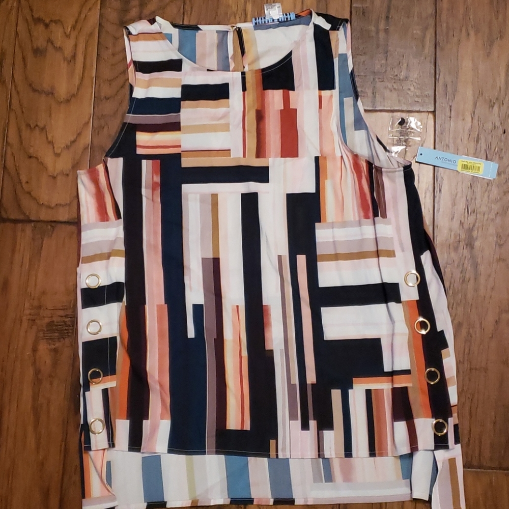 NWT Antonio Melani Sleeveless Blouse - Picture 1 of 4